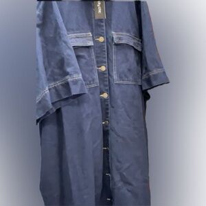 City Chic Dark Blue Denim dress or duster